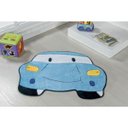 Ver imagem 1 de Tapete Infantil de Quarto de Menino Formato Carro Azul Claro