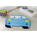 Ver imagem 4 de Tapete Infantil de Quarto de Menino Formato Carro Azul Claro