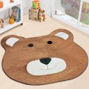 Ver imagem 7 de Tapete Infantil Em Formato de Urso 74x64cm Caramelo