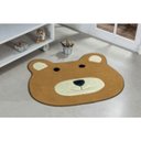Ver imagem 1 de Tapete Infantil Em Formato de Urso 74x64cm Caramelo