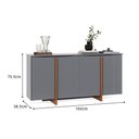 Ver imagem 5 de Buffet Quatro Portas Flow Sense Cinza