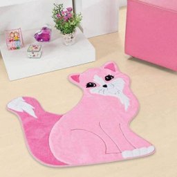 Tapete Infantil em Formato de Gatinha Manhosa 80x64cm Rosa - 7 Tapete Infantil em Formato de Gatinha Manhosa 80x64cm Rosa - 7