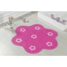 Tapete Infantil de Quarto 70cm x 70cm Jardim Flores Pink - 1
