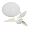 Lustre de Vidro Leitoso Globo para Ventilador PL Aliseu - 1