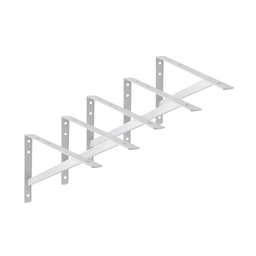 5x Suporte Mão Francesa Reforçada Branca 55cm - 1