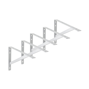 5x Suporte Mão Francesa Reforçada Branca 55cm