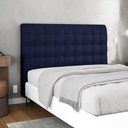 Ver imagem 7 de Cabeceira Cama Box Casal Queen Size Dahlia 160cm com Frame Veludo Azul Marinho - Abmaza
