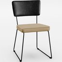 Ver imagem 3 de Kit 06 Cadeiras Decorativas Sala Jantar Allana L02 Couríssimo Preto Linho Bege Escuro - Lyam Decor
