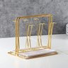 Suporte Vertical Mesa Decorativo 6 Copos Luxo Taça Dourado - 2