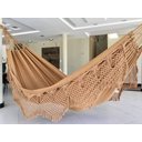 Ver imagem 2 de Rede Descanso Casal Luxo Caramelo 300kg Algodão Resistente