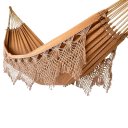 Ver imagem 4 de Rede Descanso Casal Luxo Caramelo 300kg Algodão Resistente