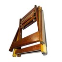 Ver imagem 5 de Banquinho de Madeira C/ Encosto Portátil - Vira Cadeira Suporte Gpf Banqueta 2 em 1