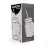 Caneca de Vidro com Canudo Mason jar Caneconserva Ancora - 7