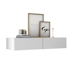 Aparador com Gaveta Buffet Pequeno 90cm Suspenso de Parede - 1