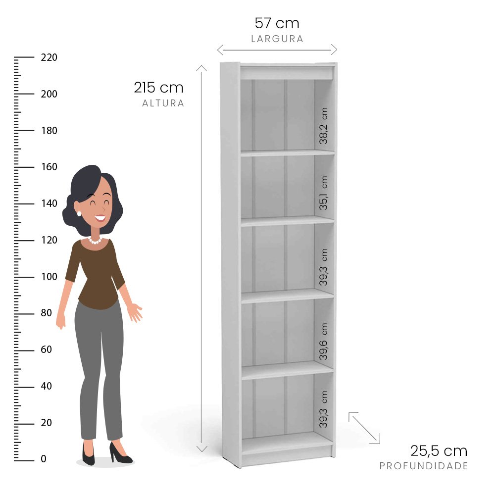 Estante 5 Prateleiras Clássico  - 3