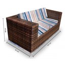 Ver imagem 3 de Conjunto Bora Bora - 1 Sofá 2 Lugares + 2 Poltronas + 1 Mesa de Centro - Gipóia