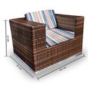 Ver imagem 2 de Conjunto Bora Bora - 1 Sofá 2 Lugares + 2 Poltronas + 1 Mesa de Centro - Gipóia