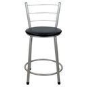 Ver imagem 5 de 4 Banquetas Baixa para Cozinha Epoxi Cinza Preto