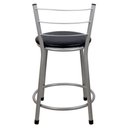 Ver imagem 3 de 4 Banquetas Baixa para Cozinha Epoxi Cinza Preto