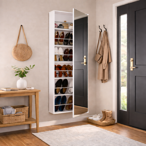 Sapateira Suspensa com Espelho Itabuna