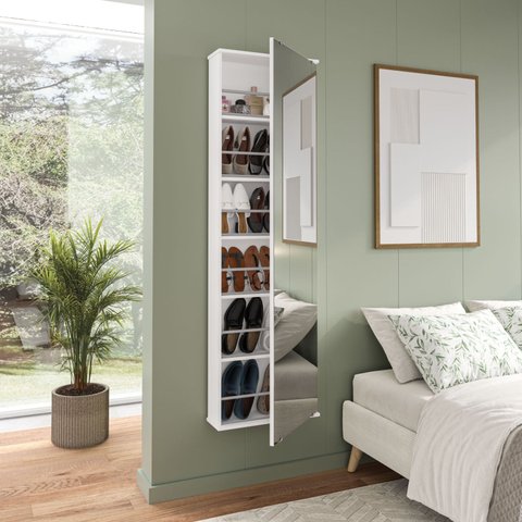 Sapateira Suspensa com Espelho Itabuna