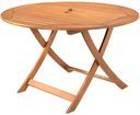 Ver imagem 1 de Mesa Dobravel Redonda Stain Cor Jatoba 90 Cm - 34542
