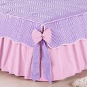 Ver imagem 3 de Colcha Mariana Lilas com Rosa Solteiro 04 Peças