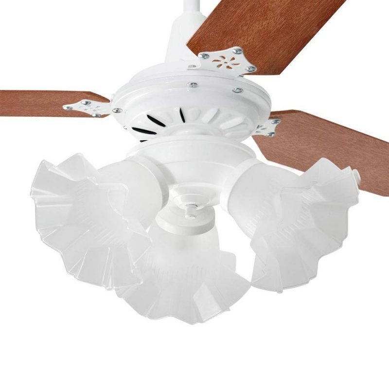 Ventilador de Teto Diamante Branco Loren Sid 3 Pás Mogno M3 - 127V - 7