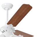 Ver imagem 4 de Ventilador de Teto Diamante Branco Loren Sid 3 Pás Mogno M3 - 127V