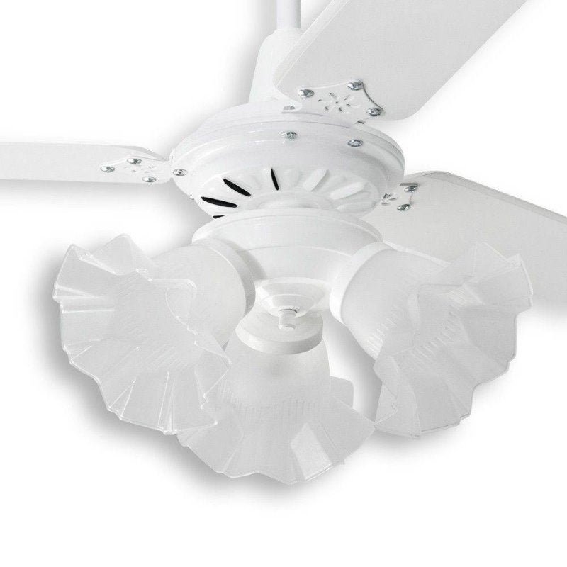 Ventilador de Teto Diamante Branco Loren Sid 3 Pás Brancas M3 - 127V - 14