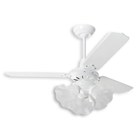 Ventilador de Teto Diamante Branco Loren Sid 3 Pás Brancas M3 - 127V