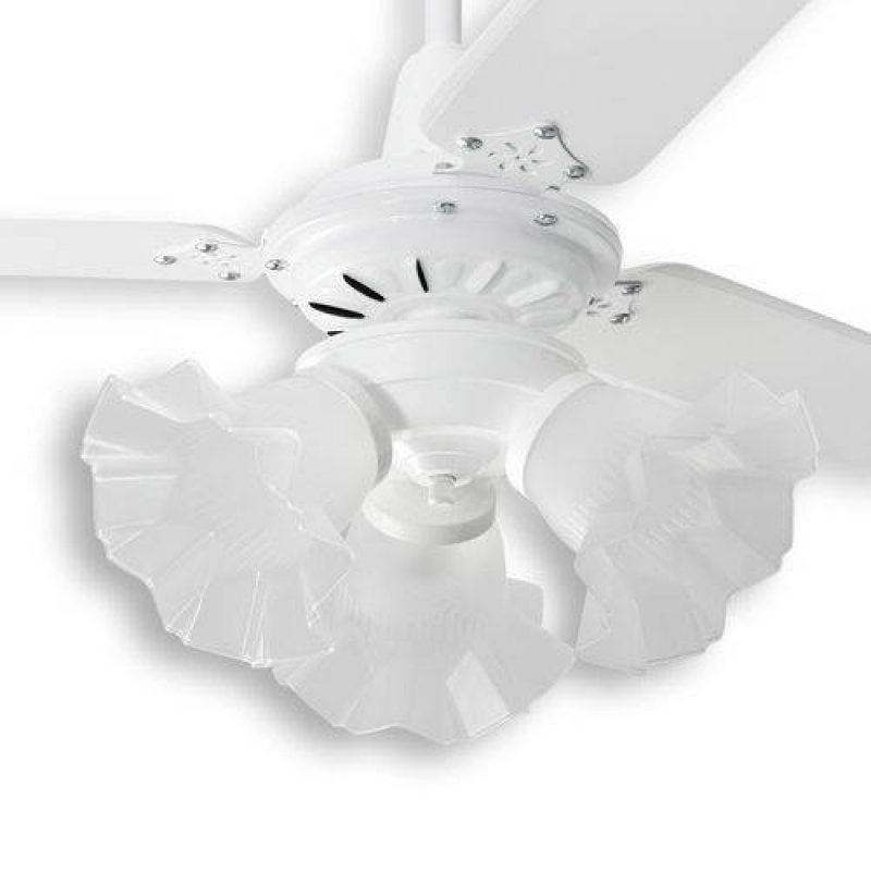 Ventilador de Teto Diamante Branco Loren Sid 3 Pás Brancas M3 - 127V - 6