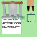 Ver imagem 4 de Kit Prático para Porta de Correr Trilho Cereja - 3m + 1 Par de Concha