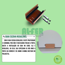 Ver mais imagens de Kit Prático para Porta de Correr Trilho Cereja - 3m + 1 Par de Concha