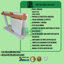 Ver imagem 2 de Kit Prático para Porta de Correr Trilho Cereja - 3m + 1 Par de Concha