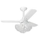 Ver imagem 1 de Ventilador de Teto Diamante Branco Loren Sid 3 Pás Brancas M3 - 220V