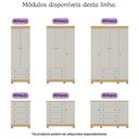 Ver imagem 6 de Berço Americano 3 em 1 com Cômoda 1 Porta 4 Gavetas Allegra Multimóveis Mp4684