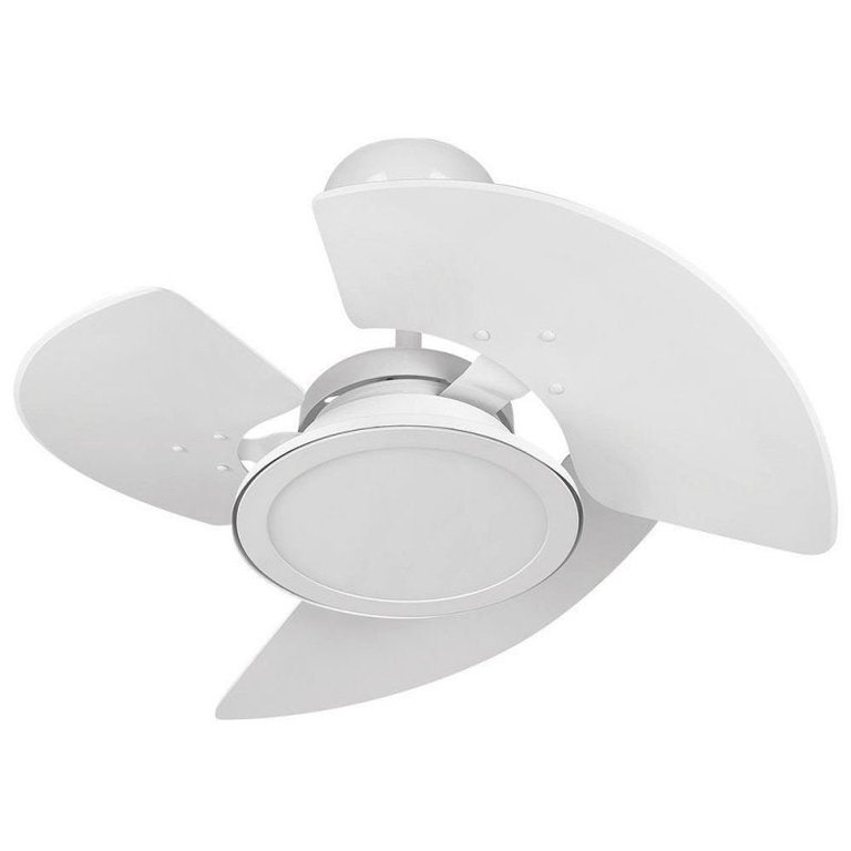 Ventilador de Teto Aventador LED Branco 127V 3 Pás Brancas 130 W - Tron Ventiladores