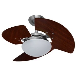 Ventilador de Teto Aventador Stilo Aluminio Escovado 127V 3 Pás Tabaco 130 W - Tron Ventiladores