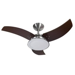 Ventilador de Teto Venom LED 3 Pás Alumínio e Tabaco 130W Tron - 127V - 3