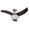 Ventilador de Teto Venom LED 3 Pás Alumínio e Tabaco 130W Tron - 127V - 3