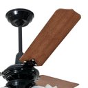 Ver mais imagens de Ventilador de Teto Diamante Preto Loren Sid 3 Pás Mogno M3 - 127V