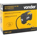 Ver mais imagens de Compressor de Ar Automotivo Pequeno Portátil Vonder CAV 120 Com 3 Bicos Alça Para Transporte 12V