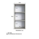 Ver imagem 7 de Armário de Banheiro Aéreo 1 Porta com Espelho 36cm Multimóveis Crpro-ARM008 Arenas