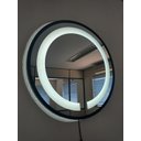 Ver imagem 1 de Espelho Led Frio Adnet 60cm Moldura Preto Sem Alça