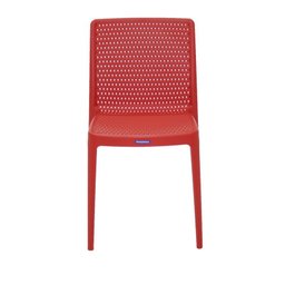 Cadeira Plástica Monobloco sem Braço Isabelle Vermelho - Tramontina - 2