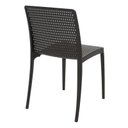 Ver imagem 3 de Cadeira Plástica Monobloco sem Braço Isabelle Marrom - Tramontina