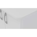 Ver mais imagens de Armário Multiuso 2 Portas 4 Prateleiras Limeira Branco