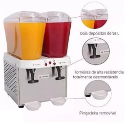 Refresqueira Inox 2 Reservatórios de 16 litros RV216 Venâncio 220v - 2
