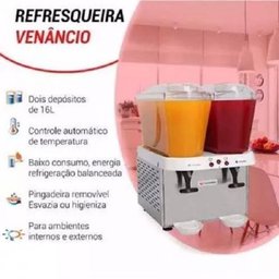 Refresqueira Inox 2 Reservatórios de 16 litros RV216 Venâncio 220v - 3